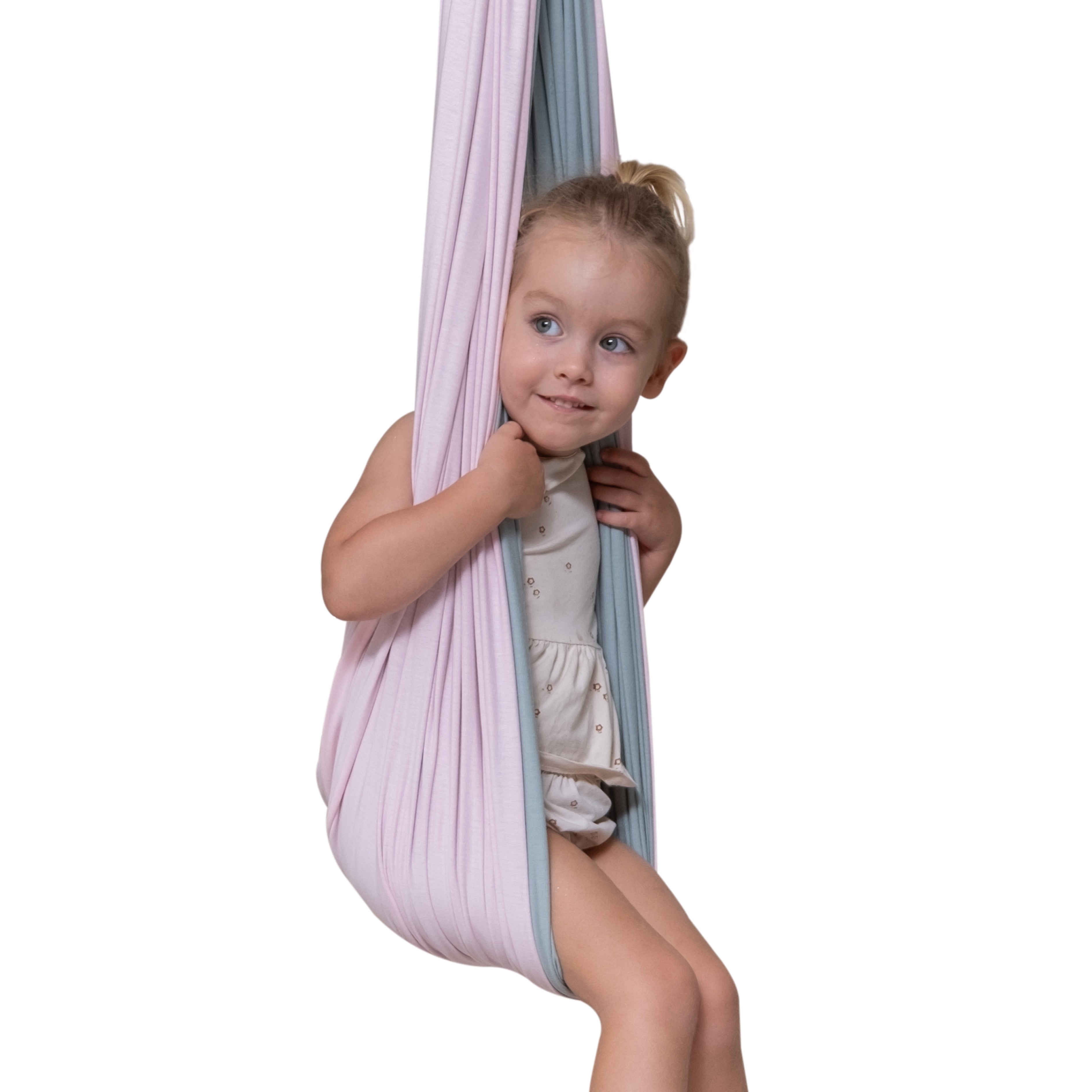 ®HappyHoppers Therapieschaukel aus Baumwollfleece in Beige